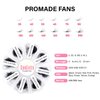 GON Lash 1000 Fans Tray Volume Lash Extensions Mixed length | Premade Fans Eyelash Extensions | Mega Lash Extension | Promades Eyelash Fans | 5D, D Curl, 9-16mm