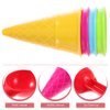 Toyvian Kids Beach Toys Ice Cream Cone Scoop Model Beach Play Toys Children Outdoor Play 5 Pieces (Random Color)