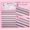 MLEN DIARY Manga Individual Lashes 296 Clusters Lashes 9-13mm Individual Lashes Natural Look DIY Eyelash Extension Kit with Glue