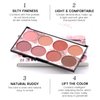KYDA 8 Colors Face Blush Palette, Natural Matte Blush Palette, Smooth Blendable Powder Blush, Multiuse Makeup Palette