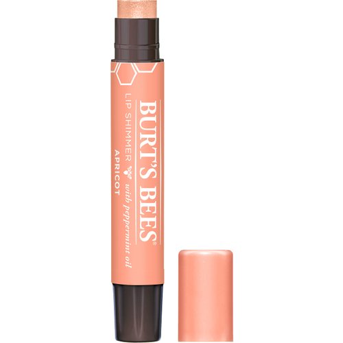 Burt's Bees Lip Balm, Moisturizing Lip Shimmer for Women, for All Day Hydration, with Vitamin E & Coconut Oil, 100% Natural, Apricot, 0.09 Ounce