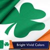 G128 Ireland Irish Shamrock Flag | 3x5 Ft | LiteWeave Series Printed 100D Polyester | Vibrant Colors, Brass Grommets