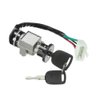 GY6 50cc Ignition Switch Key Lock Gas Tank Cap Set for Scooter Moped TaoTao Peace Roketa Jonway NST Tank- by DFuerdivn