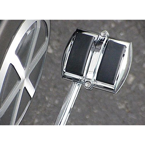i5 Chrome Rear Brake Pedal Shifter Cover Compatible with Honda Kawasaki Suzuki & Yamaha Cruisers.