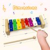 OPPA Colorful Wooden Xylophone for Kids, Safe Mallets, Songbook, and Storage Bag Included, Ideal for Musical Learning and Gifting