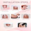French Toe Nail Tips Press on, Short Toenail Tips Press Ons Square Pre-applied Tip Primer & Base Coat, Full Cover Matte False Nails for DIY 240 Pcs x 15 Sizes