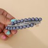 Xerling Pearl French Barrettes Hair Clip Automatic Hair Accessories Hair Spring Clips Rhinestone Hair Piece for Women (Gray)