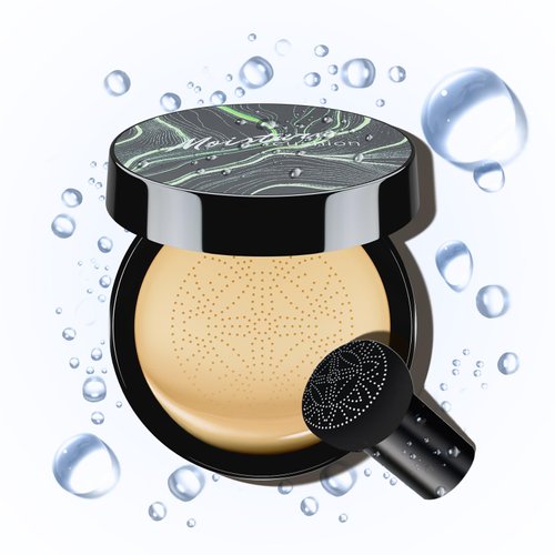 Mushroom Head Air Cushion CC Cream - Moisturizing BB Cream Makeup Long Lasting Matte Conceale, Oil Control Waterproof Foundation Makeup