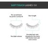 Ardell Soft Touch Lashes – Natural-Looking, Tapered Tip False Eyelashes, Full Volume, Easy Application, 151 Black (4 Pack)