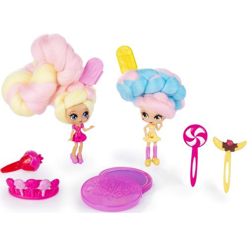 Candylocks, BFF 2-Pack, 3" Kerry Berry and Beau Nana, Scented Collectible Dolls with Accessories