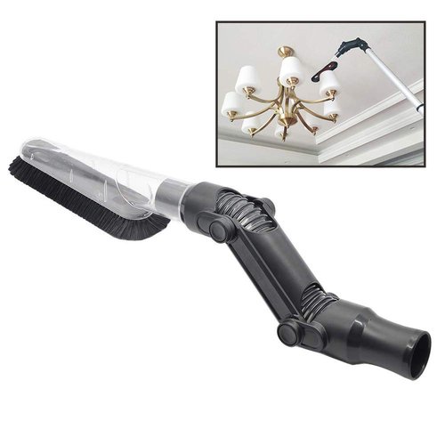 EZ SPARES Replacement for Universal Vacuum Cleaner Brush, 1 1/4inch(32mm) 2 in 1Multi-Angle Dusting Brush Soft Flexible Crevice Tool with PP Hair for Delicate Surface Cleaning Ceiling Furniture