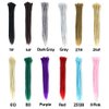 Aosome Dreadlock Extensions 20inch Handmade Synthetic Reggae Hair Extensions Light Grey 20 PCS