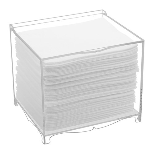 Beautyflier Acrylic Disposable Face Towel Holder Compatible with Clean Skin Club Clean Towel XL, Disposable Facial Towel Storage Box, Desktop and Wall-Mounted 2 in 1 Towel Container Box, Box Only