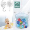 Suction Cup Hooks, BUDGET & GOOD Reusable Waterproof Shower Hook, 4Pcs Vacuum Suction Hooks - Razor Holder - Wreath Hook - Multi-Use for Bathroom Kitchen Office, Storage & Organization for Accessories