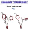 SURGICAL ONLINE Professional Hair Cutting Scissors Set, Razor Edge Thinning Texturizing Shears for Barber Hairdressing Salon Adjustable Finger Ring + Zipper Case, Stainless Steel