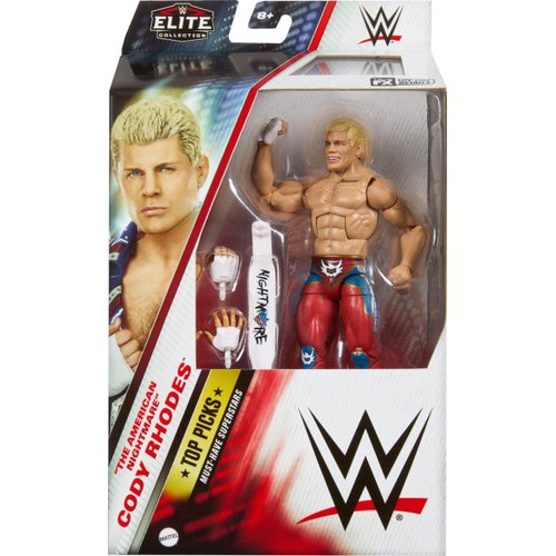 Mattel WWE Elite Collection Top Picks Action Figure & Accessories Set, “The American Nightmare” Cody Rhodes 6-inch Collectible with Accessories
