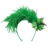 hhdatc Irish Women Girl St Patricks Day Headband Accessories,Shamrock Mini Top Hat Leprechaun Green Bow Hair Clip Costume Outfits
