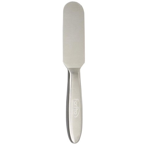 ForPro Professional Collection Stainless Steel Pedi File Kit - 100% Sanitizable Pedicure File for Heels and Feet - Includes Six Black 80 Grit and Six White 180 Grit Refill Strips- 8.5" L