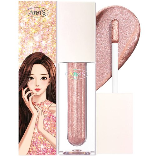 AMTS webtoon True Beauty Makeup liquid glitter eyeshadow, vegan korean eye glitter, shimmer eyeshadow highlighter, kbeauty, kdrama #03 Toeshoes