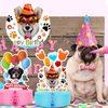 Skylety 6 Pieces Dog Themed Party Decorations Dog Honeycomb Centerpieces 3D Dog Birthday Decoration Centerpieces Birthday Theme Party Paper Centerpiece for Dog Theme Party 3D Table Decorations