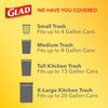 Glad Medium Drawstring Trash Bags with Clorox, 8 Gal, Lemon Fresh Bleach, 26 Ct (Package May Vary)