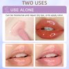 Tiejdhr 2Pcs Crystal Jelly Moisturizing Lip Oil Hydrating Lip Gloss Set, Non-sticky Fresh Texture Nourishing Plumping Lip Oil Long Lasting Lip Care Tools