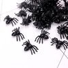 MYUBWTF 120 PCS Mini Fake Spider，Plastic Black Spider Toys, Simulated Insect Toys for Funny Prank Spider and Joke Halloween Party Supplies