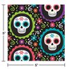 Creative Converting Day of The Dead Beverage Napkins, 5", Multi-color