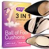 DOOXAS Ball of Foot Cushions for High Heels Shoes Metatarsal Pads for Women – Soft Gel Shoe Inserts Relieve Foot Pain – an Innovative Insoles Shape Design Adhesive Comfort (3in1-SET)