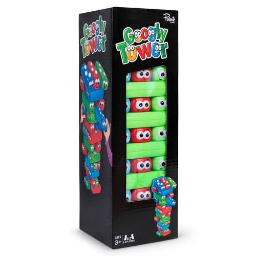 Point Games Googly Tower - Stacking Tower Game with Fun Design - Developmental & Interactive Puzzle, Test Stabilizing Skills- Ages 3+