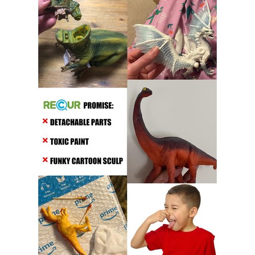 RECUR Devil Dragon Action Figurine, 9 Inch Statue Dragon Toys for Boys Girls Kids, RPG Figures Miniatures for Tabletop Display & Roleplaying, Collectors Toy Age 3 +