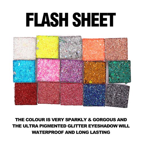 BestLand 15 Colors Glitter Eyeshadow Palette Shimmer Ultra Pigmented Makeup Eye Shadow Powder Long Lasting Waterproof Holiday Party Makeup (Colors B)