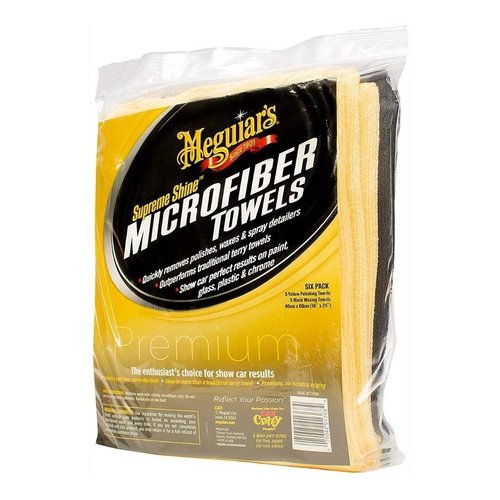 Meguiar&#39;s X2025 Supreme Shine Microfiber Towels - 6 Pack