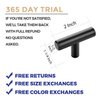 Ravinte 2'' Cabinet Handles Stainless Steel Matte Black Kitchen Cabinet Hardware Handles of Kitchen Cupboard Handles 15 Pack