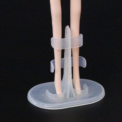 10Pcs Clear Doll Stands Display Holder Doll Accessories Fit for 11 Inches or Less Doll Display