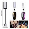 DANNEASY 3pcs Cat Eye Magnet for Nails Acrylic Magnetic Gel Nail Polish Stronger Nail Magnets Wand Double-Head Magnet Board Nail Polish Magnet Pen Nail Design Tools Nail Art Accessories