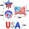 4th of July Independence Day Balloons Decorations, 16" USA Letter Banner, 18 Inch Foil Balloons, American Flag Balloons Star balloons Patriotic Party Decorations American Memorial Day Party Supplies