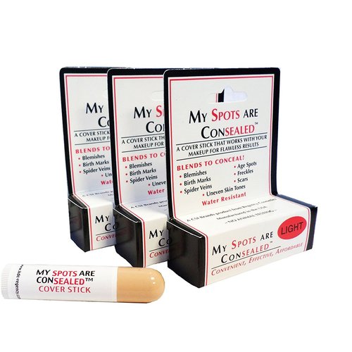 My Spots are Concealed LIGHT 3 Pack / Best concealer for face, body and back acne