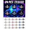24Pcs Planet Nail Charms, CYHYII 3D Y2K Nail Art Charms Exquisite Rhinestones Gems Diamond Saturn Shape Nail Accessories for Women Girls Nail Art Design DIY Craft Crystals Jewelry(6 Colors)