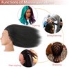 Mannequin Head with Human Hair Manikin Head 16 inch 100% Real Hair Doll Head for Hair Styling Salon Training Head Cosmetology Braiding Practice Mannequin Manikin Head Hairdresser (16 Inches)