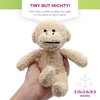 Thermal-Aid Zoo - Mini Microwavable Stuffed Animal - Plush Toy and Hot Cold Pack - Jo Jo The Monkey - 3.15 x 2.6 x 9.3 in