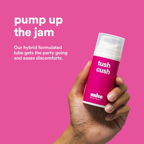 Hello Cake Tush Cush, Silicone and Water-Based Lubricant, Personal Lubricant, Natural Lube for The Backside (3.3 Fl. Oz.)