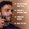 King C. Gillette Beard Trimmer PRO with 40 Beard Length Settings in Precise 0.5mm Steps, Cordless Design & 1 Trimmer, 1 Brush, 2 Combs, 1 Charger and 1 Zip Pouch