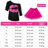 WILDPARTY Costume Accessories, T-Shirt Tutu Fanny Pack Headband Earring Necklace Fishnet Gloves Legwarmers 80s Party Halloween outfit for Women 24PCS (Pink M)