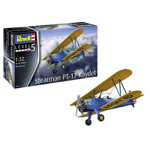 Revell 03837, Stearman PT-17 Kaydet. 1:32 Scale Plastic Model Kit
