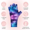 MelodySusie UV Gloves for Nails, UV Lamp Gloves for Manicures Protection, Starry Night Gel Manicure Gloves, Nail Art Skin Care Fingerless UV Shield Gloves