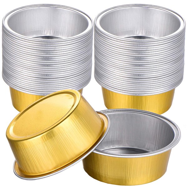 50 Pieces Wax Melting Bowl Mini Wax Aluminium Melting Bowls Wax Bean Melting Bowl Wax Aluminum Foil Bowl Bean Aluminum Foil Bowl Hair Removal Tool Container for Hair Removal