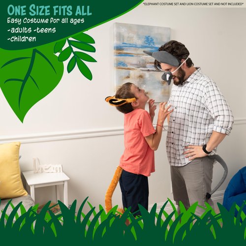 Squirrel Products Pig Headband Ears, Snout and Tail Costume Accessory Set, One Size Fits All Ages 3+