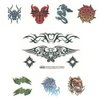 Twisted Tribal 12, Over 50 Temporary Tattoos