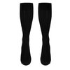 Truform Compression Socks, 15-20 mmHg, Women's Dress Socks, Knee High Over Calf Length, Black Rib Knit, Medium